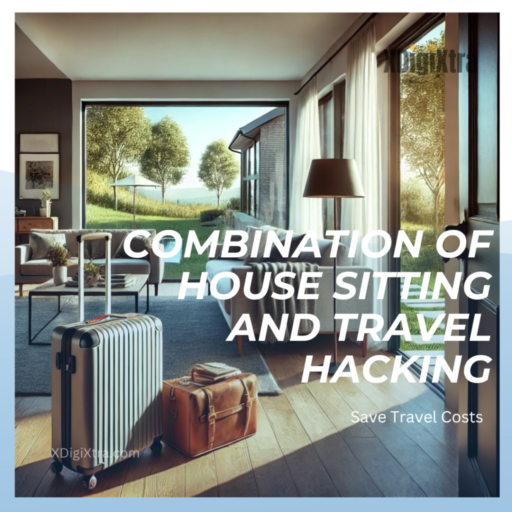 Combination of house sitting and travel hacking